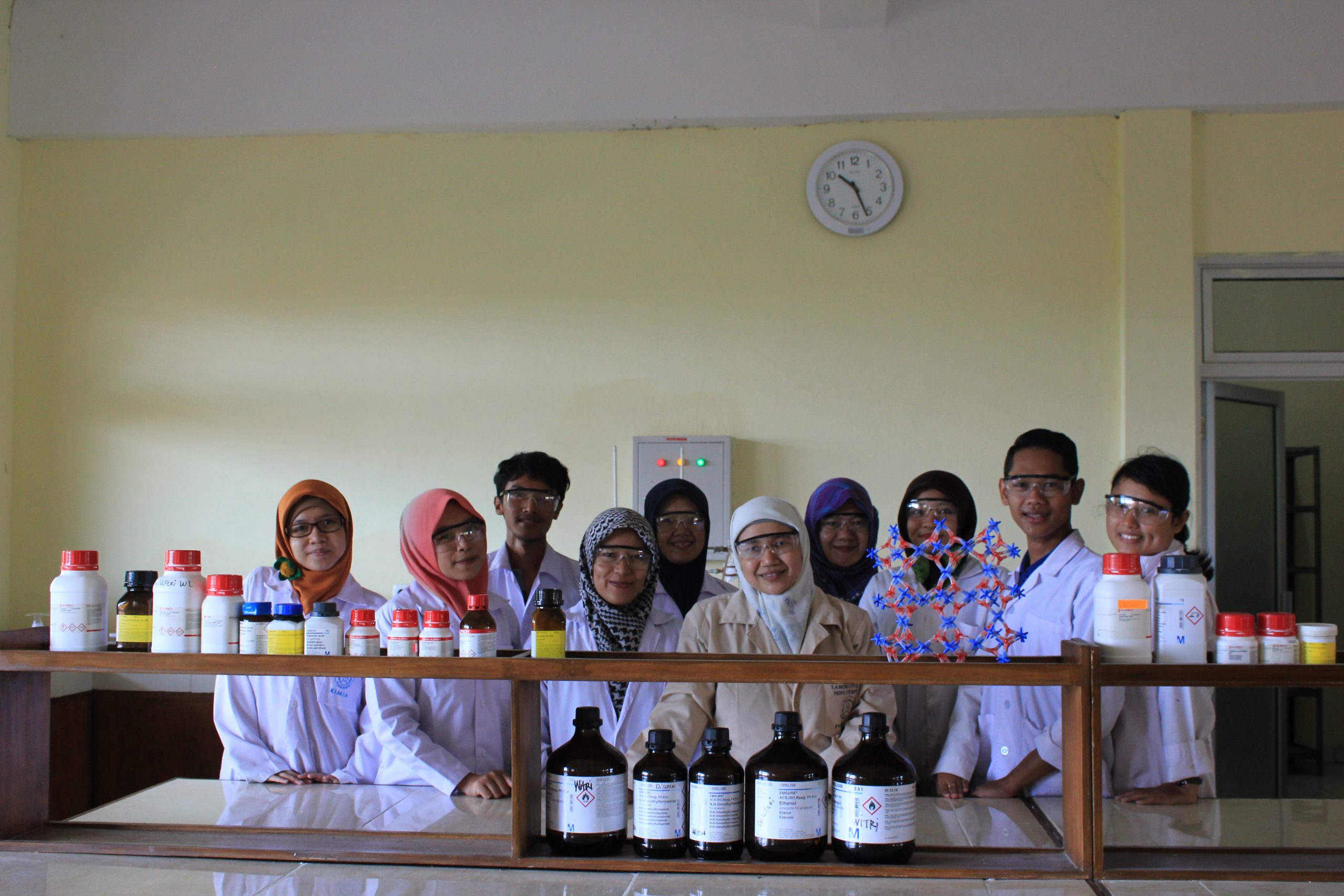 Group photo in the inorganic laboratory